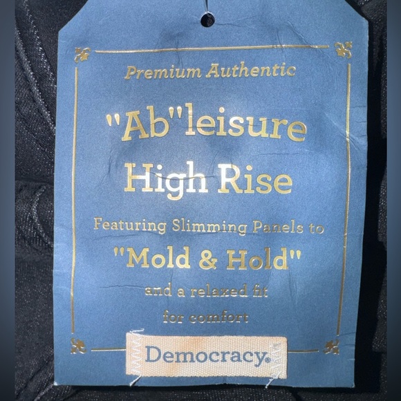 Democracy Pull-On High-Rise Denim Jogger Jeans, Black  Slimming, Stretch, Lift - Picture 12 of 14